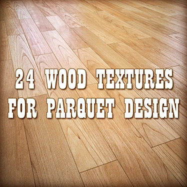 Wooden Parquet Design Texture 3D model image 1 