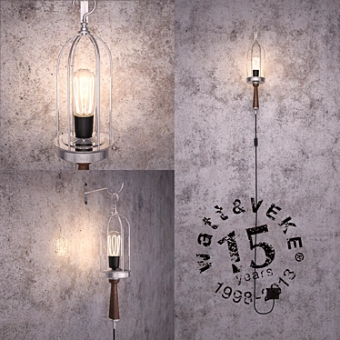 Portable Pewter Lighting Solution 3D model image 1 