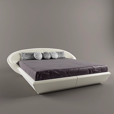 Luxury Cavalli Ballroom Bed 3D model image 1 