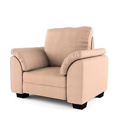 TIDAFORS - Beige Armchair, IKEA 3D model image 1 