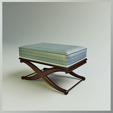 Elegant Sam Moore Furniture Ottoman 3D model image 1 