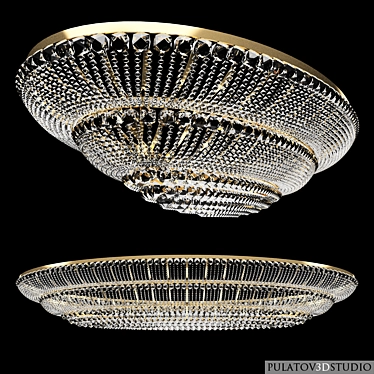 Elegant Ceiling Chandelier 3D model image 1 