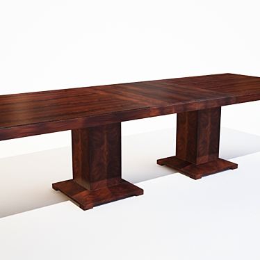 Elegant Jedidiah Dining Table 3D model image 1 