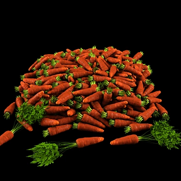 Fresh Harvest Carrot 3D model image 1 