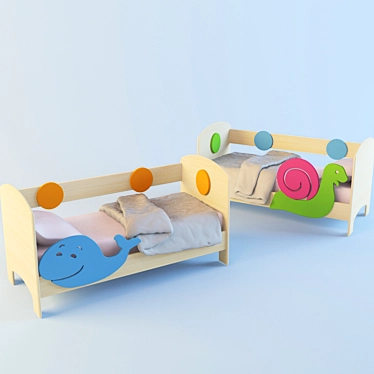 Twin Dream Beds 3D model image 1 