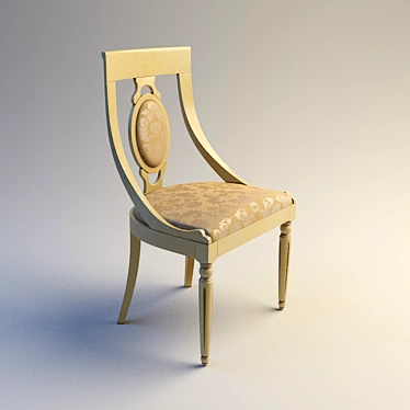 Elegant Accent Chair: MIASSMOBILI 3D model image 1 