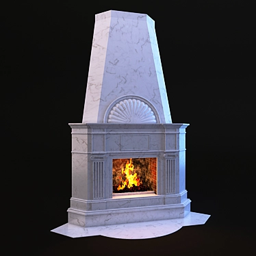 Cozy Corner Fireplace 3D model image 1 