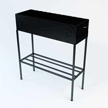 Portable Mangal Grill 3D model image 1 