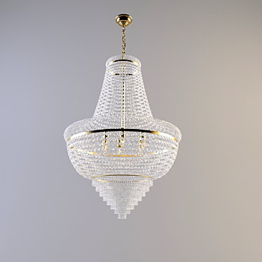 Elegant Voltolina Osaka Chandelier 3D model image 1 