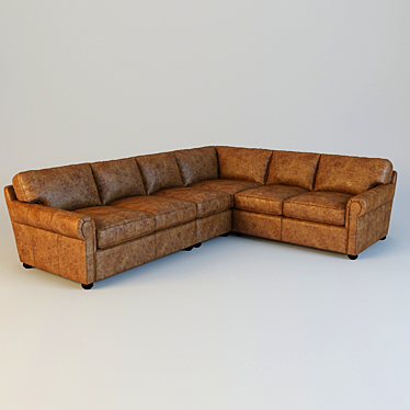 Lancaster Leather Chair: Timeless Elegance 3D model image 1 