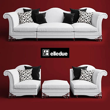 ELLEDUE Doge - Modern Dog Sofa 3D model image 1 