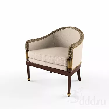 Elegant Café Seating 3D model image 1 