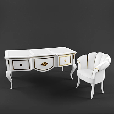 ErgoFlex Desk Chair Combo 3D model image 1 
