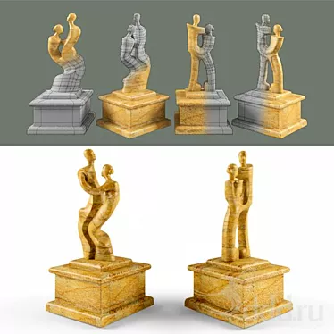 Palimanan Stone Figurine 3D model image 1 