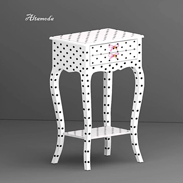 Elegant Altamoda Bedside Table 3D model image 1 