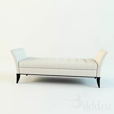 Rufford Bed End Bench: Elegant & Functional 3D model image 1 