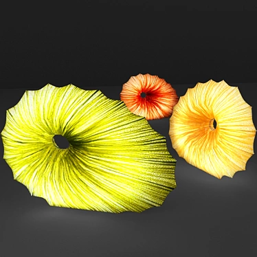 Elegant Silk Creations: Viola Lamps 3D model image 1 
