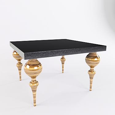 Nightclub-inspired Table with Textures & Materials 3D model image 1 