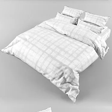 Luxury Linen Set: Comfort and Style 3D model image 1 