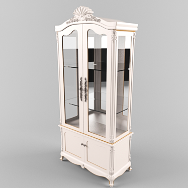 Aurora Display Cabinet: Stylish Storage Solution 3D model image 1 