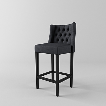 Elegant Lancaster Barstool: Quality craftsmanship. 3D model image 1 