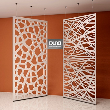 Duna Decorative Partitions: Turtle & Knit 3D model image 1 