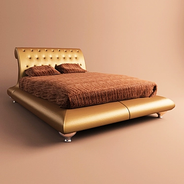 Classic Inspired Bed - Manufacturer Unknown 3D model image 1 