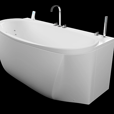 Elegant Renaissance Bathtub 3D model image 1 