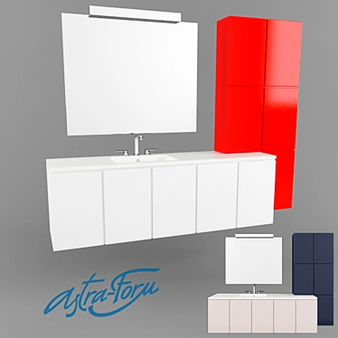 Astra-Form Coupe Bath Furniture 3D model image 1 