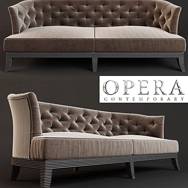 Luxury PARSIFAL Classic Sofa 3D model image 1 