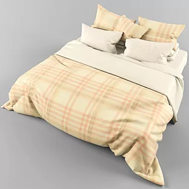 Title: Luxury Dream Bed Linen 3D model image 1 