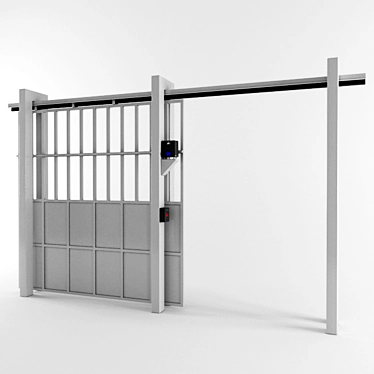 Industrial Sliding Gates 3D model image 1 