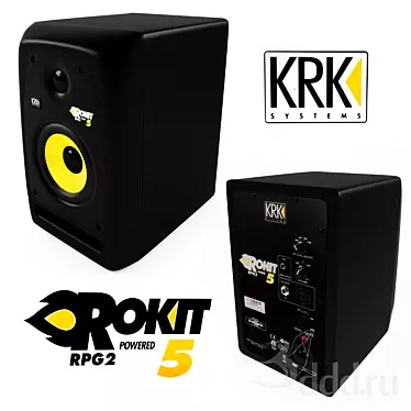 KRK Rokit5: Crisp Studio Sound 3D model image 1 