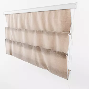 Folded Roller Blind 3D model image 1 