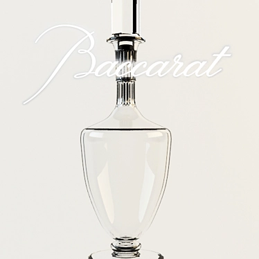 Graceful Glass Decanter 3D model image 1 