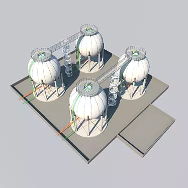 SphereGas Storage 3D model image 1 