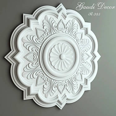 Gaudi Decor Ceiling Rosette 3D model image 1 