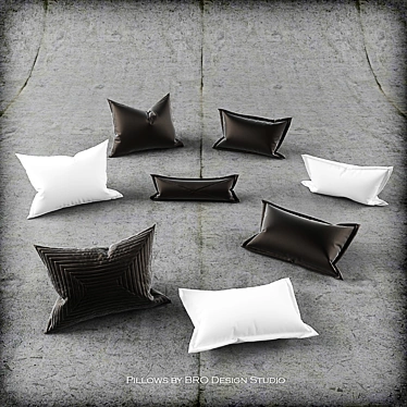 Luxury 3D Pillow Bundle 3D model image 1 