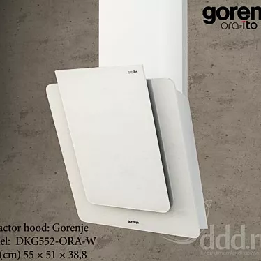 Gorenje White Hood: DKG552-ORA-W 3D model image 1 