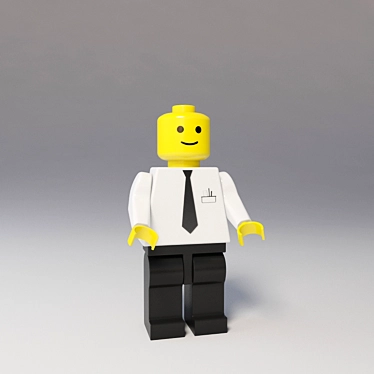 LEGO Mini Figure Toy 3D model image 1 