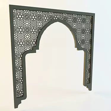 Eastern Arch: Exquisite Decor for Your Space. 3D model image 1 
