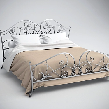 Classic Bed 3D model image 1 