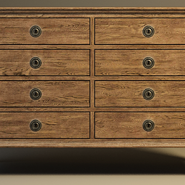 Stylish Cheadle Locker Dresser 3D model image 1 