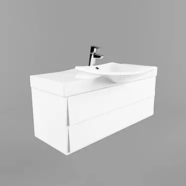 Elegant Jacob Delafon Escale Vanity 3D model image 1 