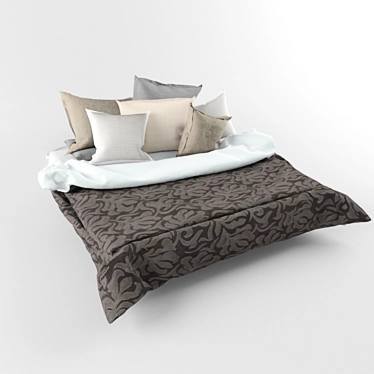 Luxury Dream Bed Linen 3D model image 1 