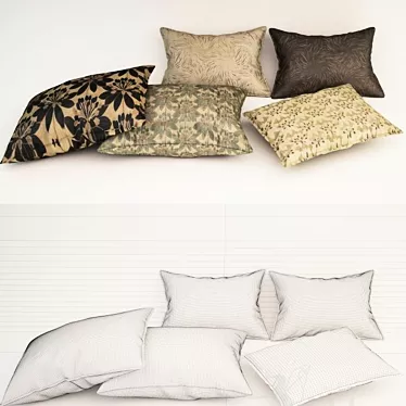 Comfort Rest: Plush Pillow 3D model image 1 