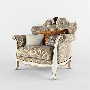 Luxury Classic Armchair 3D model image 1 