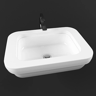 Sleek Simas Evolution Basin 3D model image 1 