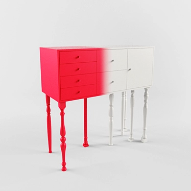 Contradictory Squid Cabinet: Modern Elegance 3D model image 1 