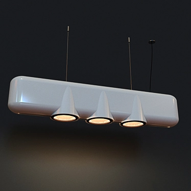 Modular U-Shape Suspended Light 3D model image 1 